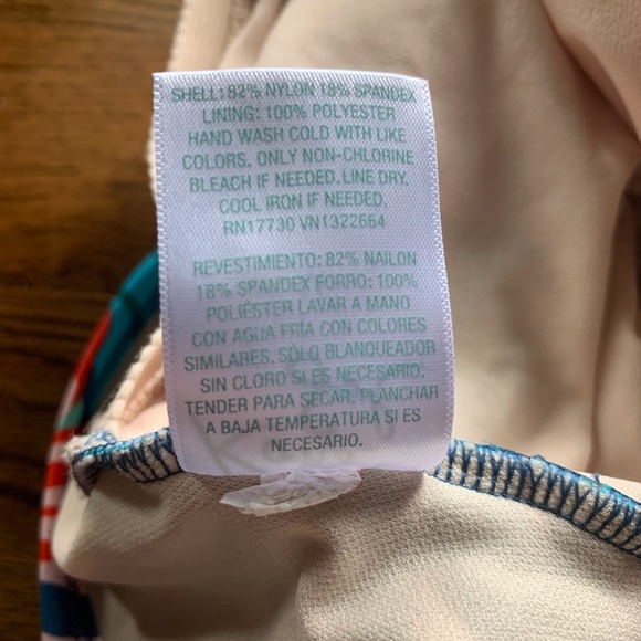 Kona Sol Floral Print One Piece Swimsuit - Picture 6 of 7